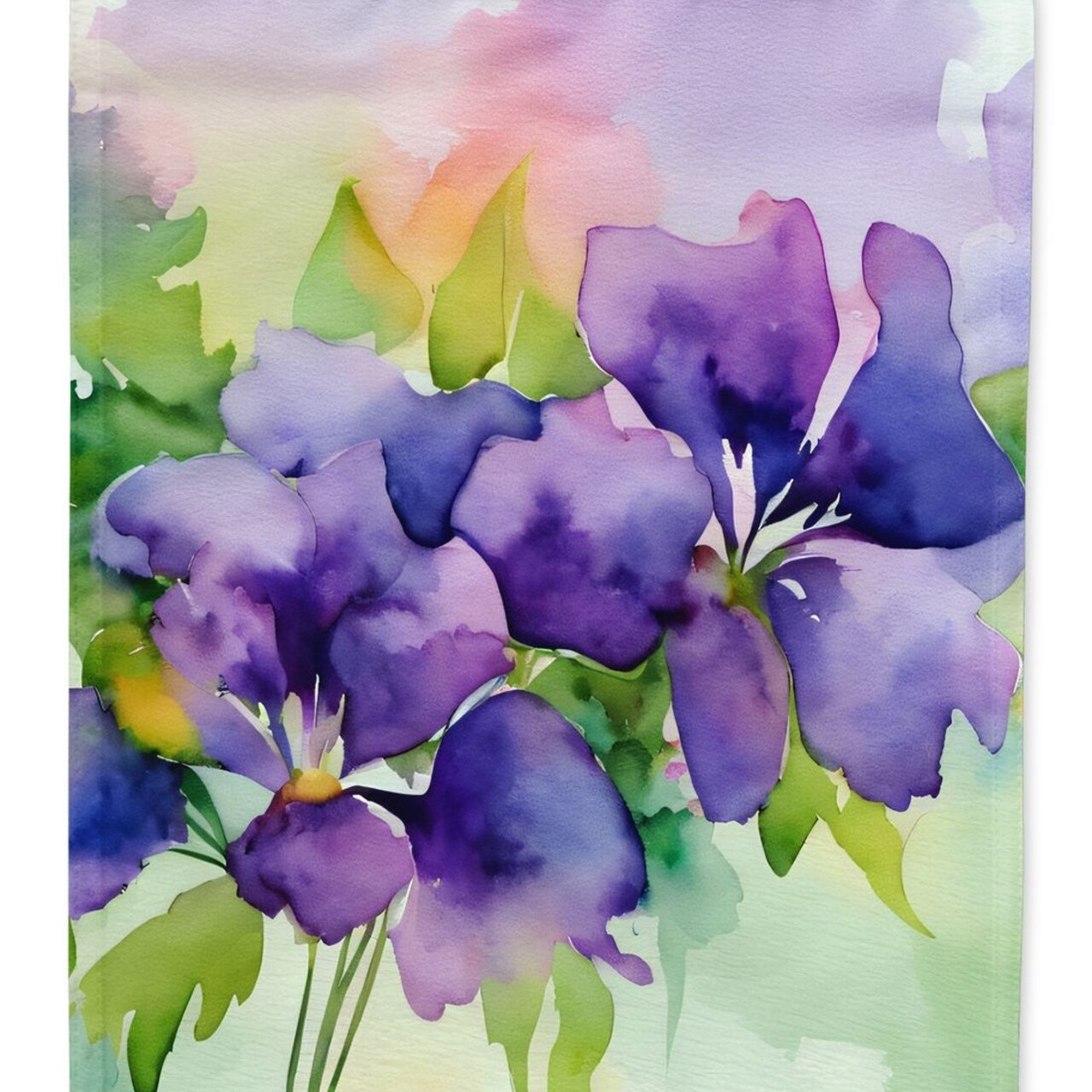 Edge Collections - Multicolor - Seasonal Winter Snow Landscape Porch Decoration Flag - 1 Piece